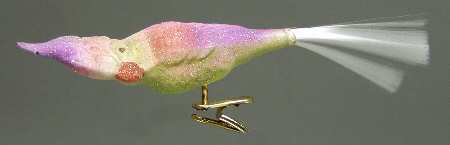 Clip on Birds Rainbow Parrot Satin - No Box