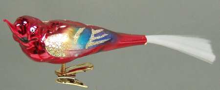 Clip on Birds Scarlett Macaw - No Box