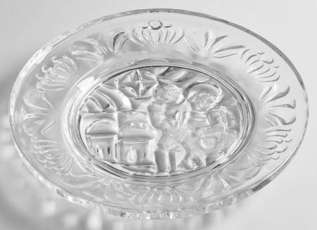 Orrefors Christmas Plate No Room At The Inn - No Box