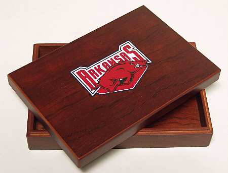 Collegiate Wooden Keepsake Box Arkansas - No Box