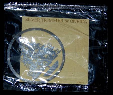Silver Trimmer Ornaments Christmas Tree - No Box
