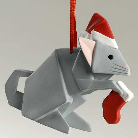 Origami Collection Christmas Mouse - Boxed