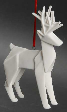 Origami Collection Reindeer-White - Boxed