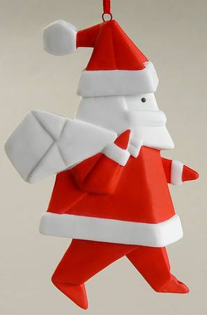 Origami Collection Santa With Bag - Boxed
