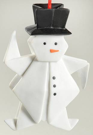 Origami Collection Snowman With Buttons - Boxed