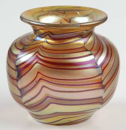 Orient & Flume Giftware Red And Gold Vase - With Box