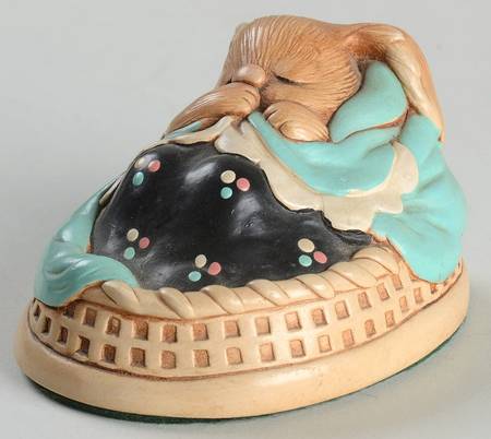 PenDelfin Figurine Poppet-Black Blanket - Boxed