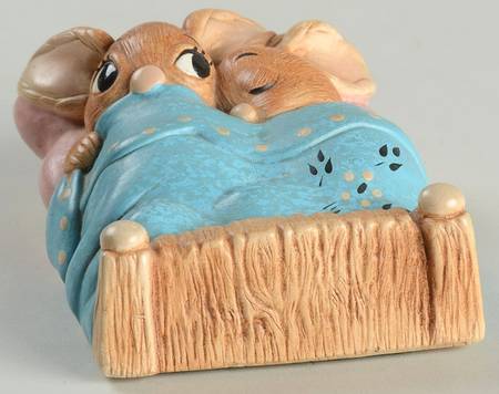 PenDelfin Figurine Twins-Blue Blanket - Boxed