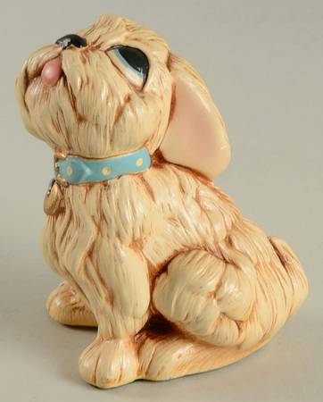 PenDelfin Figurine Tammy Puppy - Blue Collar - No Box