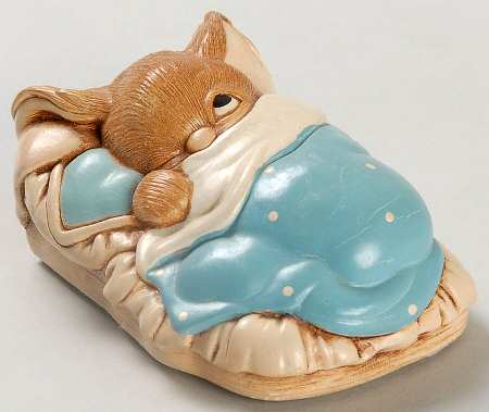 PenDelfin Figurine Peeps-Blue Blanket/White Dots - Boxed