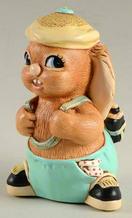 PenDelfin Figurine Rambler-Turquoise Pants - Boxed