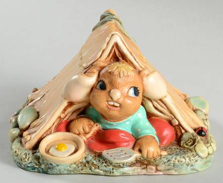 PenDelfin Figurine Scout-Turquoise/Red - Boxed