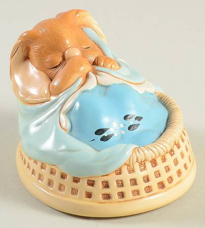 PenDelfin Figurine Poppet-Turquoise Blanket - No Box by PenDelfin