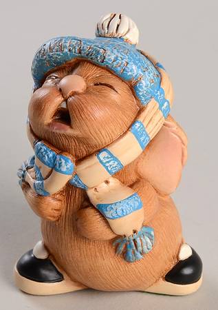 PenDelfin Figurine Barney Bundle-Blue Hat - Boxed