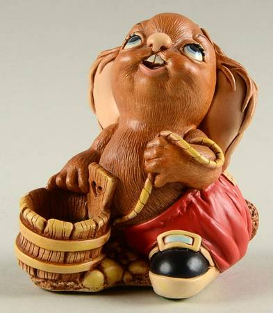 PenDelfin Figurine Pipkin-Red Pants - Boxed