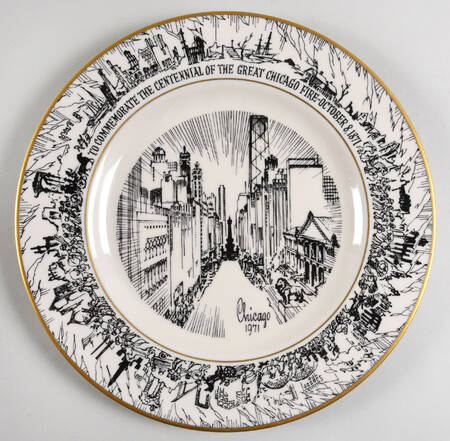 Pickard Plate Great Chicago Fire Centennial - No Box