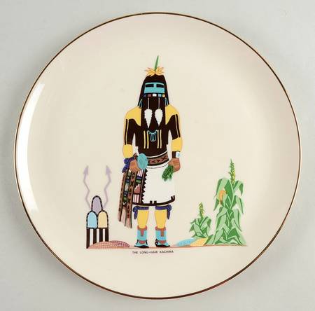 Pickard Plate Long-Hair-Kachina - Boxed