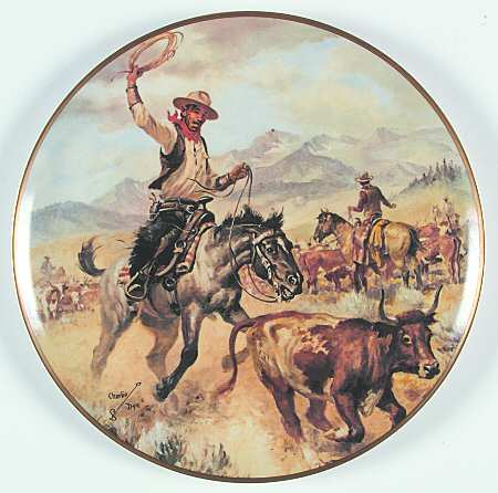 Cowboy Artists Cutting Out A Stray - No Box