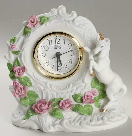 Princeton Gallery Figurine Time Of The Unicorn Clock - Boxed