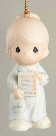 Precious Moments Ornaments You're "A" Number One In My Book - Boxed