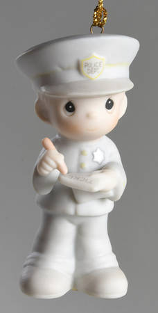 Precious Moments Ornaments Trust & Obey-Policeman - Boxed