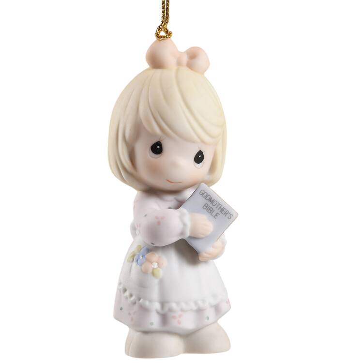 Precious Moments Ornaments Blessed With A Loving Godmother - Boxed