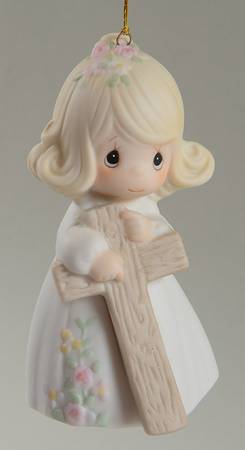 Precious Moments Ornaments I Believe In The Old Rugged Cross - Boxed