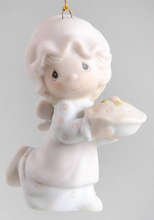 Precious Moments Ornaments Dropping Over For Christmas - With Box