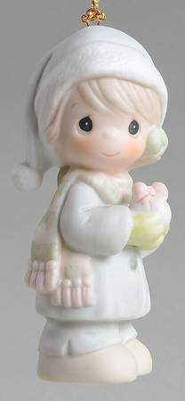 Precious Moments Ornaments May All Your Christmases Be White - Boxed