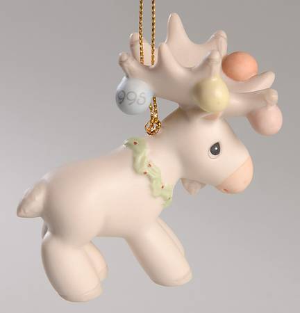 Precious Moments Ornaments Merry Chrismoose-1995 - Boxed