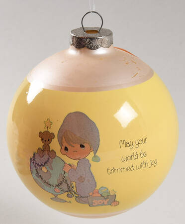 Glass Ball Ornaments May Your World Be Trimmed With Joy - Boxed