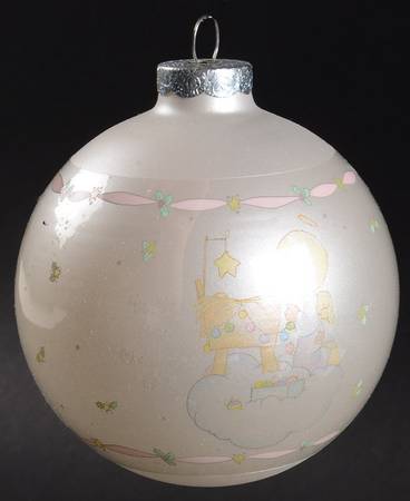 Glass Ball Ornaments Baby's First Christmas - Boxed