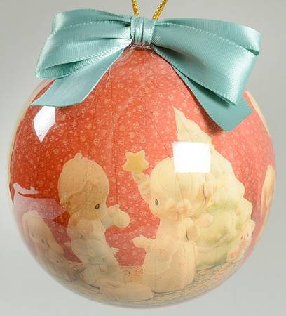 Glass Ball Ornaments Children Trimming Tree - Boxed