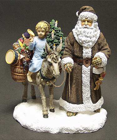 Memories of Christmas-Figurine St. Nicholas & The Christkind - Boxed