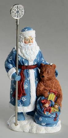 Memories of Christmas-Figurine Russian Santa - Boxed