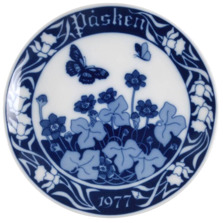 Easter Plate-Porsgrund Butterflies - Boxed