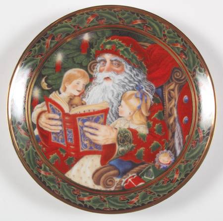 Princess House Christmas Plate Santa's Story - Boxed