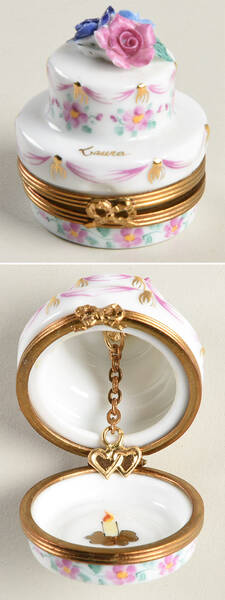 PEINT MAIN LIMOGES BOX Happy Birthday Laura - Nb777, No Box