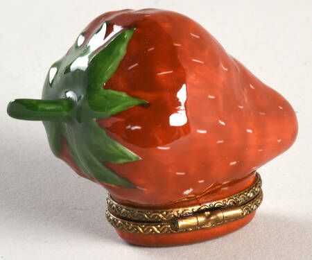 PEINT MAIN LIMOGES BOX Strawberry - Nb813, No Box