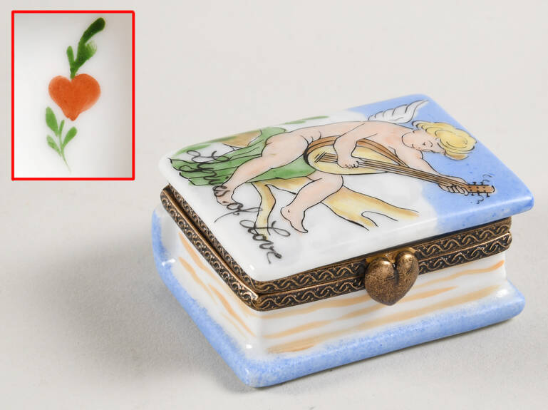 PEINT MAIN LIMOGES BOX Loves Of Dove - Nb854, No Box