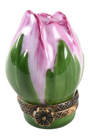 PEINT MAIN LIMOGES BOX Rosebud - No Box