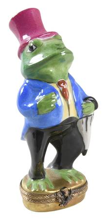 PEINT MAIN LIMOGES BOX Mrs Frog - No Box