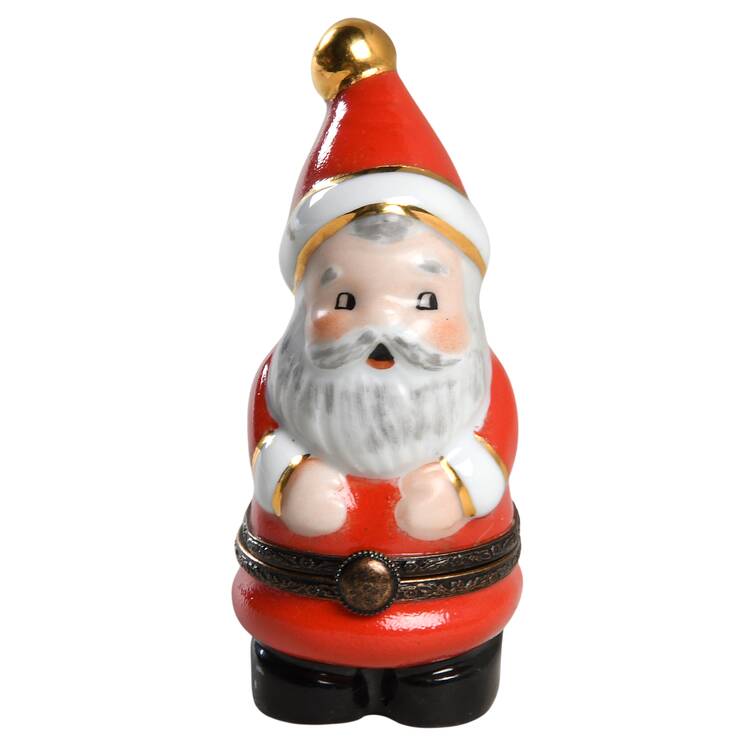 PEINT MAIN LIMOGES BOX Santa - No Box Nb875