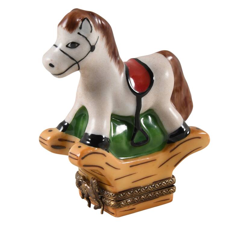 PEINT MAIN LIMOGES BOX Rocking Horse - No Box