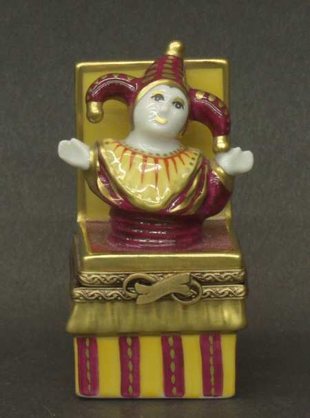 PEINT MAIN LIMOGES BOX Jester Out Of The Box - Boxed