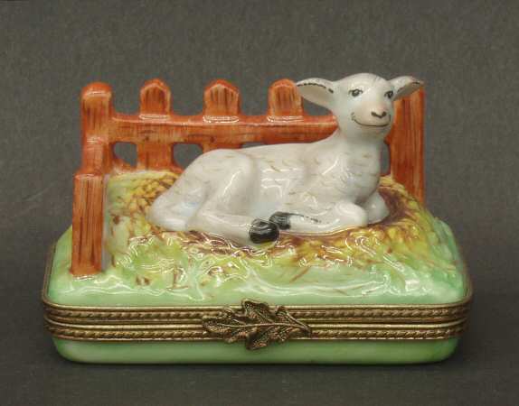 PEINT MAIN LIMOGES BOX Sheep - Boxed