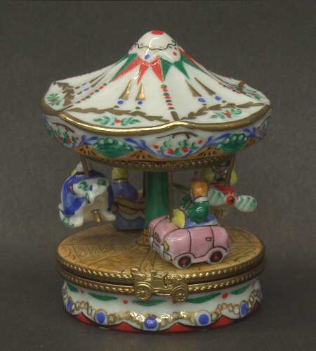 PEINT MAIN LIMOGES BOX Merry Go Round - No Box