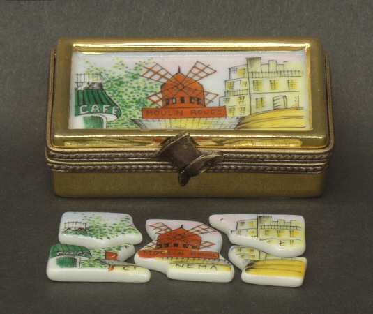 PEINT MAIN LIMOGES BOX Moulin Rouge Puzzle - Boxed