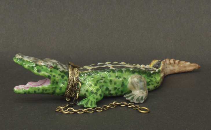 PEINT MAIN LIMOGES BOX Crocodile - Boxed