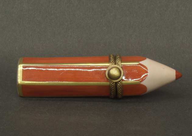 PEINT MAIN LIMOGES BOX Red Pencil - Boxed